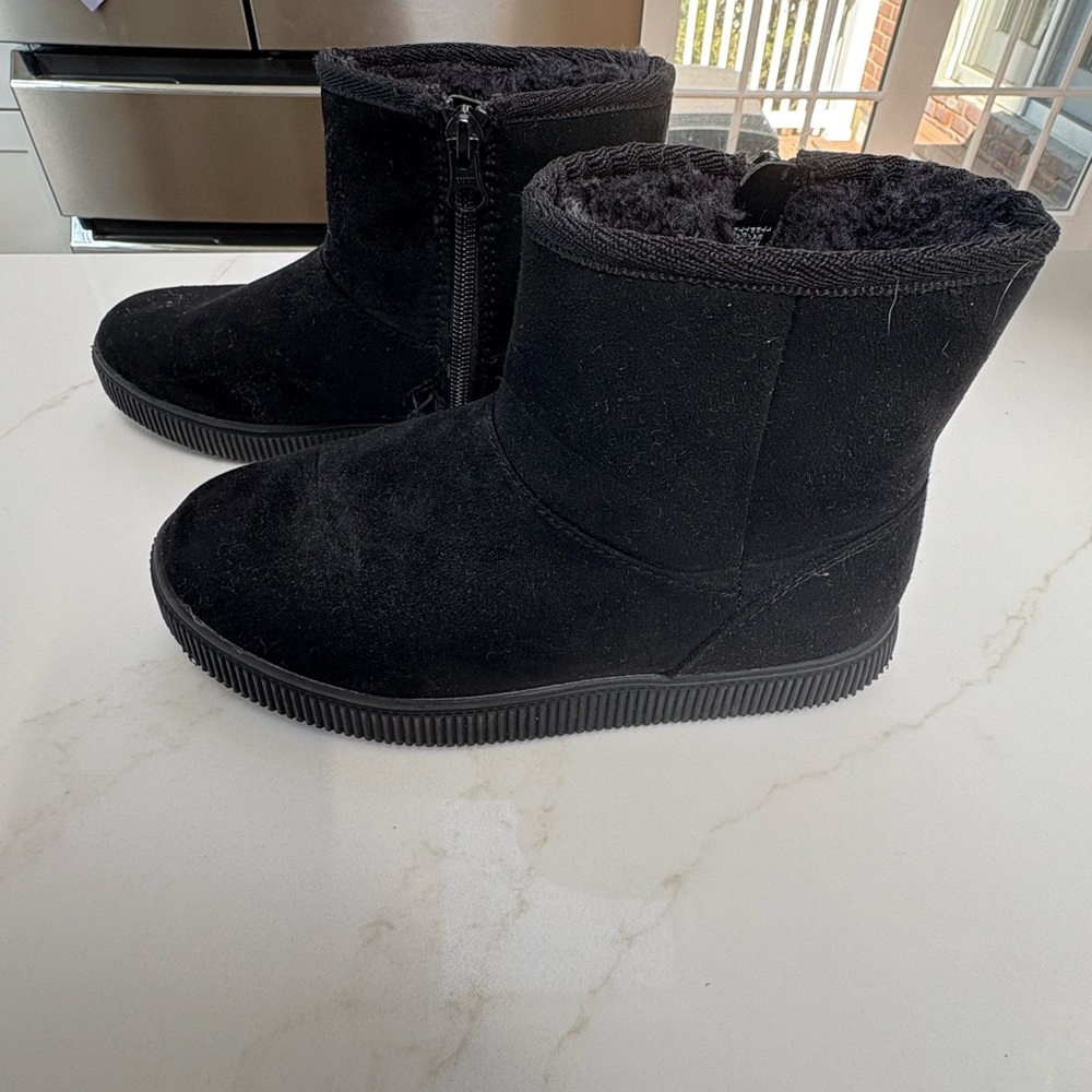 Kids Black Winter Boots